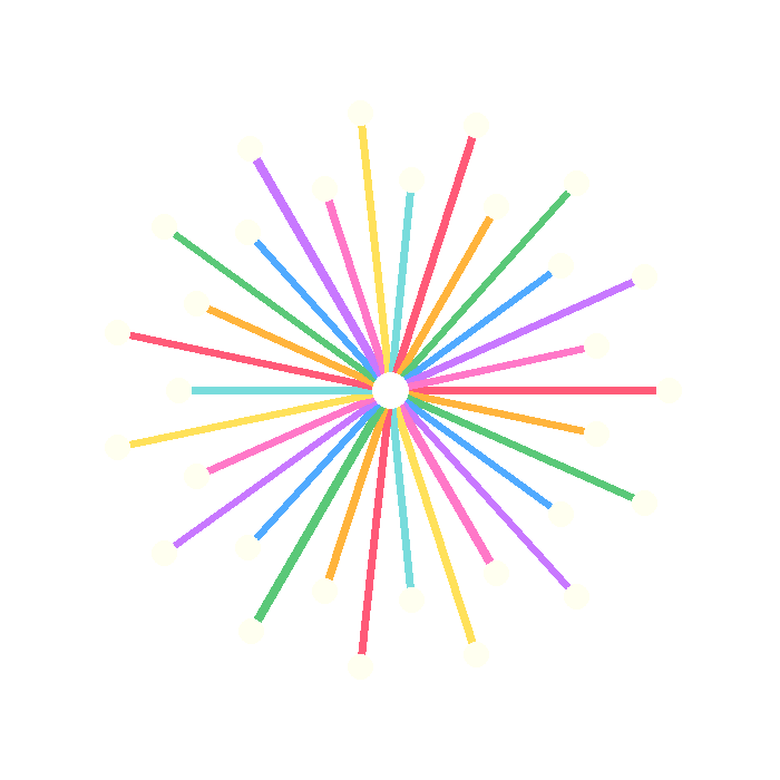 Free happy birthday firework clipart PNG with transparent background