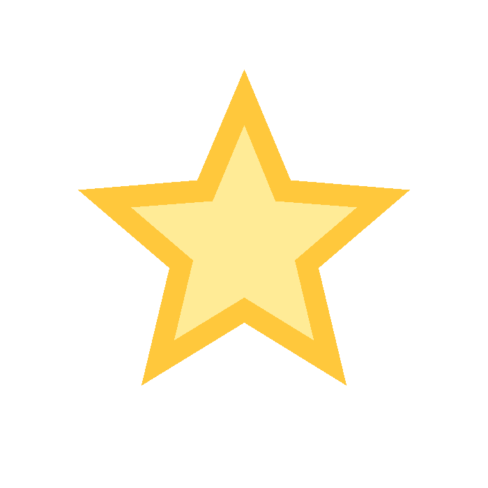 Free happy birthday star clipart PNG with transparent background