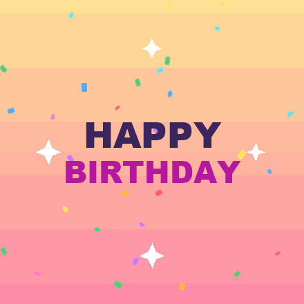 Free animated happy birthday GIF 1